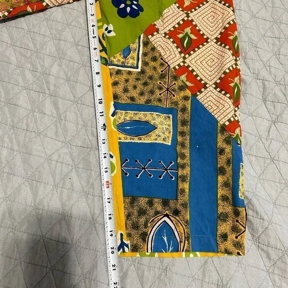 Sacred Threads Colorful Patchwork Ankle Pants - Picture 5 of 7